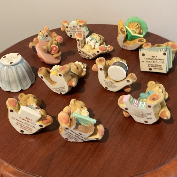 Priscilla Hillman Charished Teddy's birthday bears collection age 1-10 1992-2000 - Picture 6 of 8